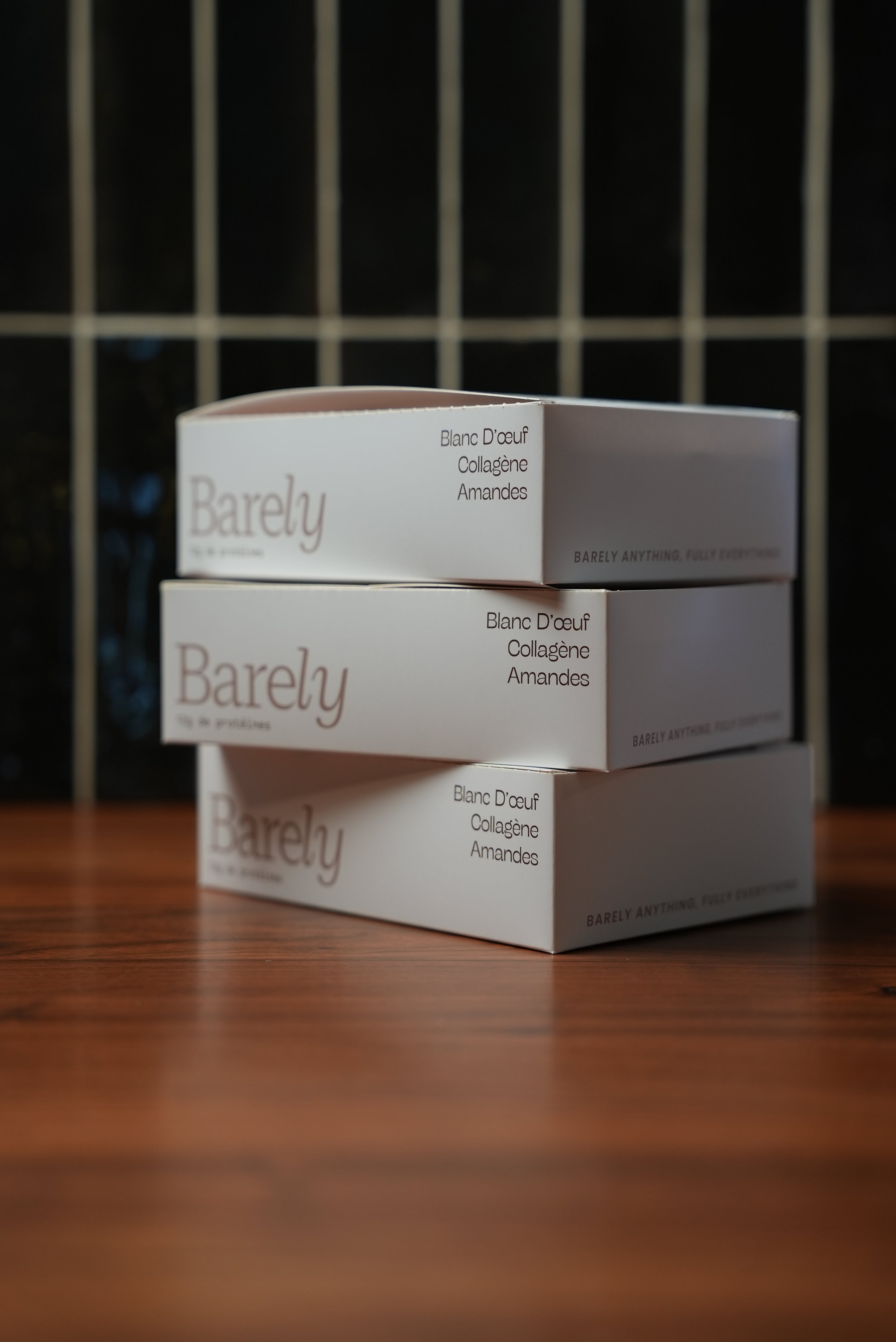 Snack protéiné sain BARELY - sans conservateurs sans lactose sport récupération